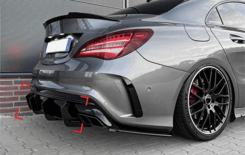 Diffuseur arrière Mercedes CLA 45 C117 noir brillant