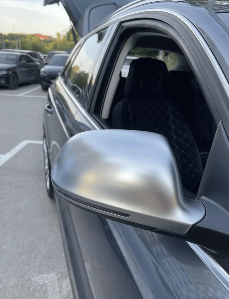 Coques rétroviseurs Audi A5 B8 chrome argent mat