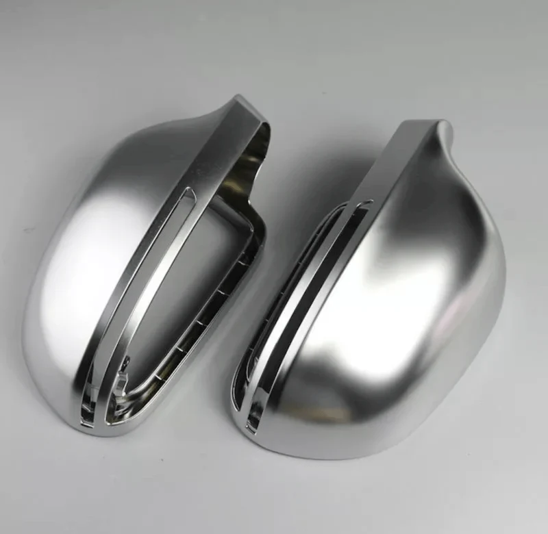Coques rétroviseurs Audi A5 B8 chrome argent mat