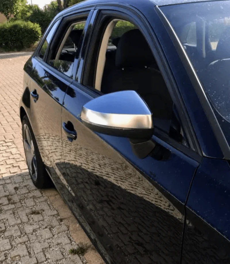 Coques rétroviseurs Audi A3 8V chrome argent mat