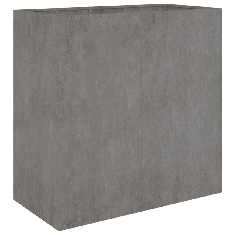 Jardinière bac lit surélevé plantes fleurs terrasse jardin 80 x 40 x 80 cm acier corten marron 02_0037874