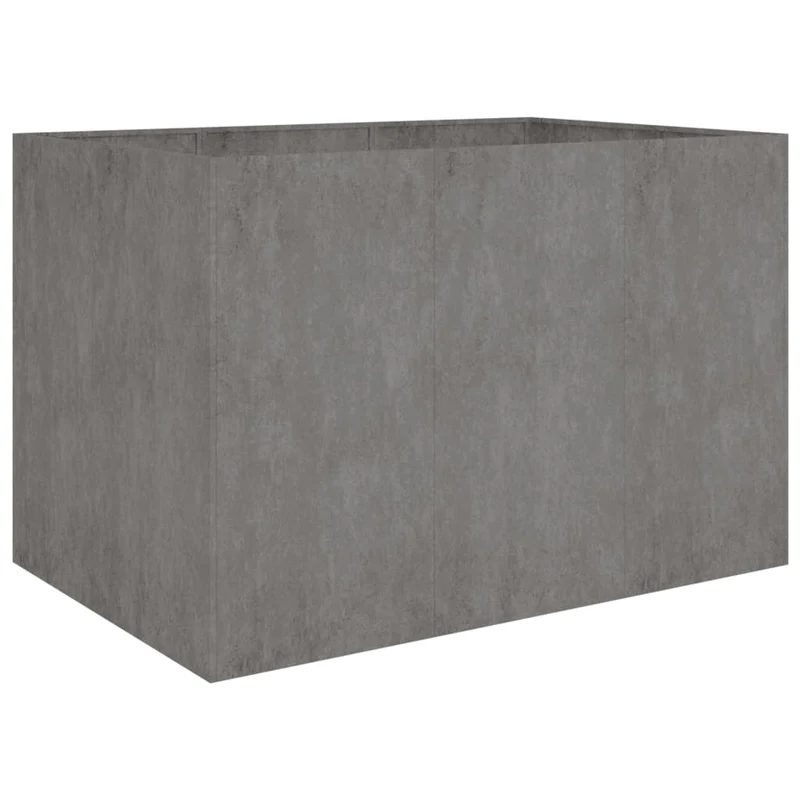 Jardinière bac lit surélevé plantes fleurs terrasse jardin de jardin 120 x 80 x 80 cm acier corten marron 02_0039349