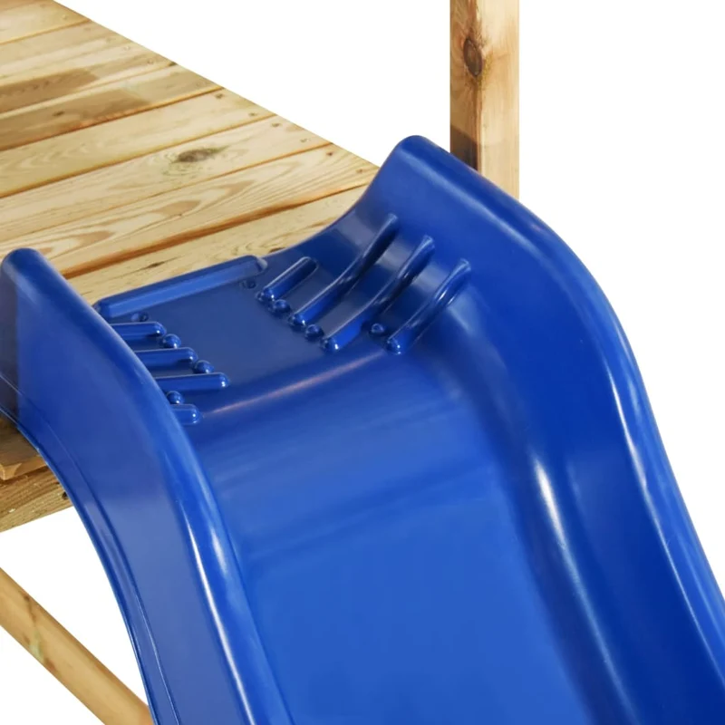 Aire de jeux d'extérieur balançoires toboggan portiques robuste jeux jardin 300 x 220 x 200 cm bois de pin imprégné 02_0004706