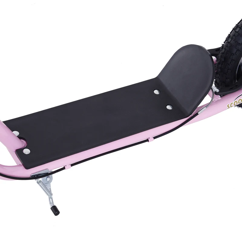 Trottinette grandes roues usage extérieur 143 x 58 x 100 cm guidon réglable pneus pneumatiques moderne en acier rose 21_0000674