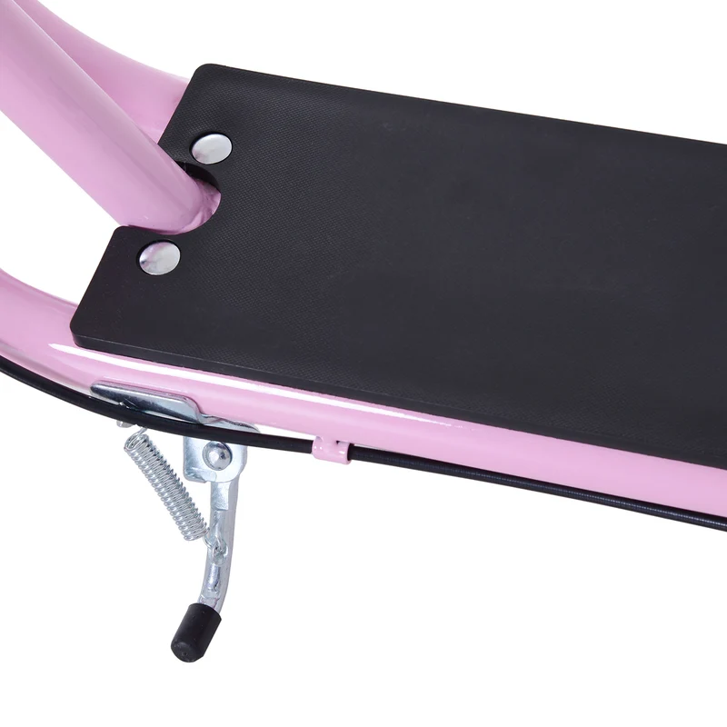 Trottinette grandes roues usage extérieur 143 x 58 x 100 cm guidon réglable pneus pneumatiques moderne en acier rose 21_0000674