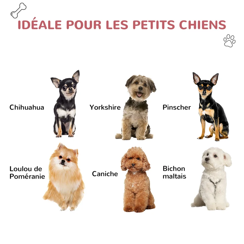 Niche pour chien extérieur et intérieur double porte 59 x 75 x 66 cm surélevée aérée design contemporain en PP rouge 21_0007287