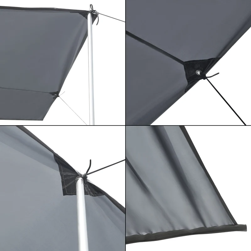 Auvent de caravane 400 x 240 x 235 cm gris 03_0008952