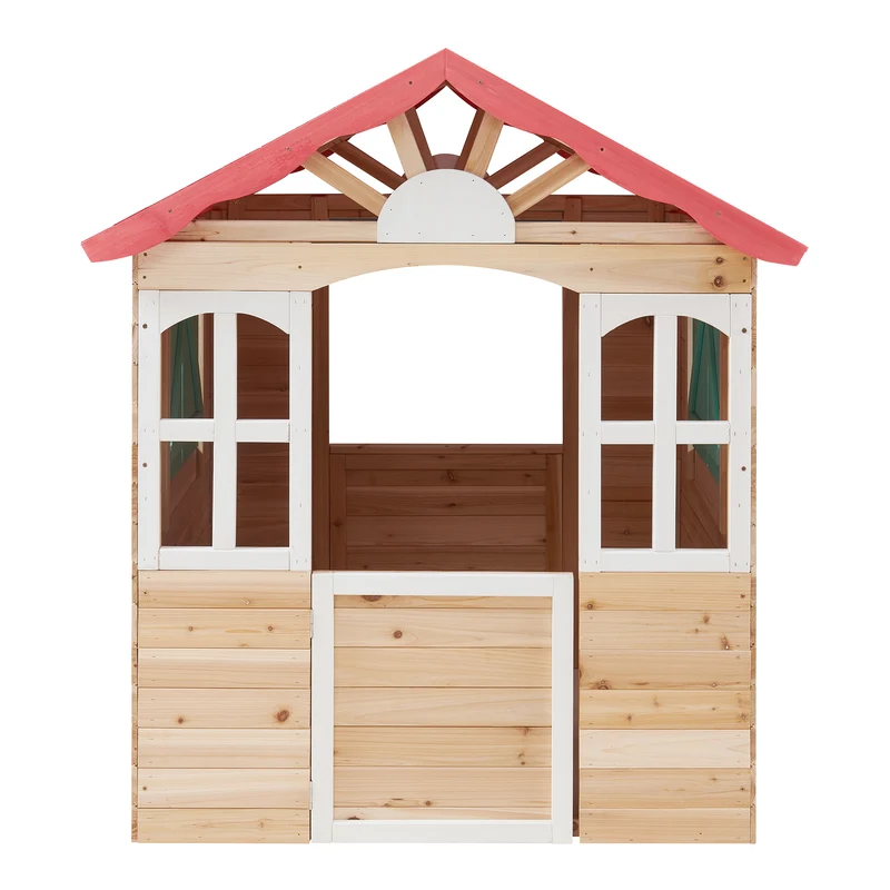 Cabane de jeu d'extérieur 130 x 115 x 101 cm bois de sapin 03_0009086