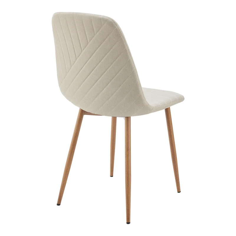 Ensemble chaise table de salle à manger pour 4 personnes beige 03_0009436