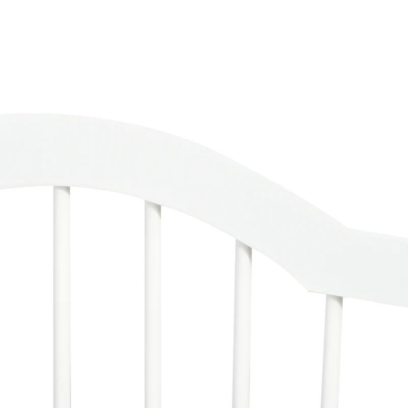 Barrière de sécurité pliable pour chiens 154.5 x 29.5 x 61 cm protection d'escalier éducative moderne épuré en MDF blanc 21_0007390