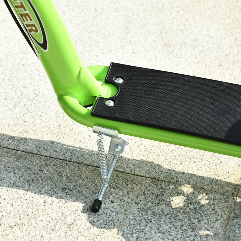 Trottinette enfant grande roues 117 x 52 x 85 cm guidon réglable plateau antidérapant moderne tendance en acier vert 21_0000665