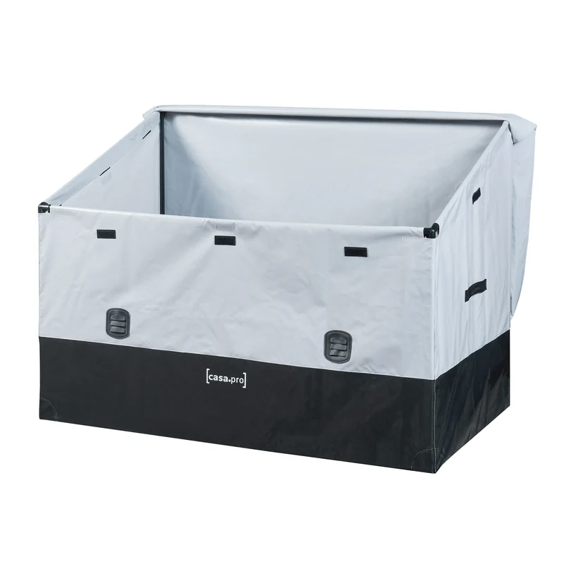 Boîte de rangement d'extérieur 850 litres 147 x 86 cm gris noir 03_0009013