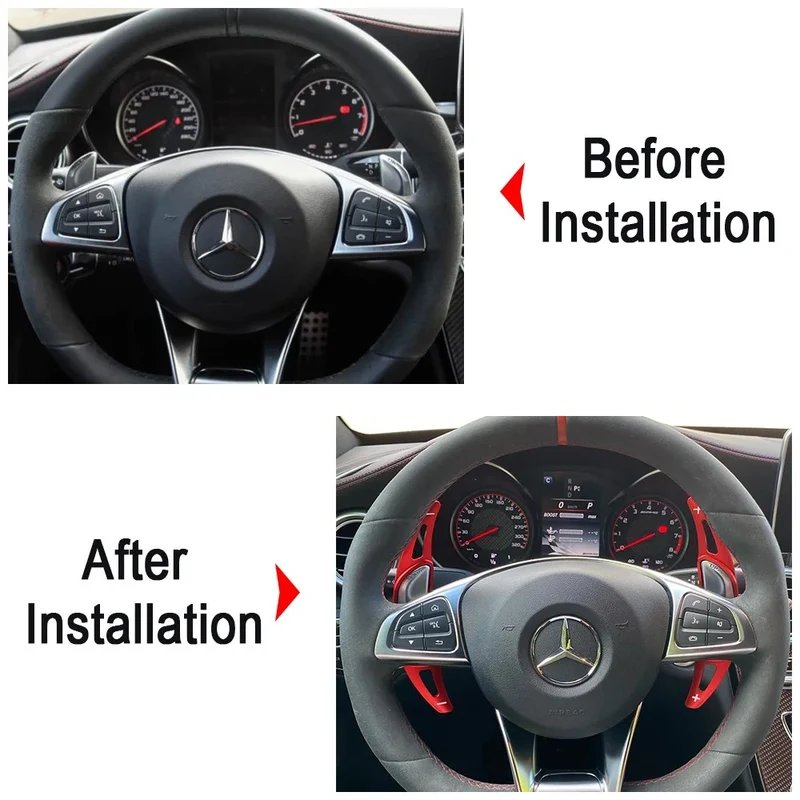 Extension palette au volant Carbone Mercedes Classe A45S W177