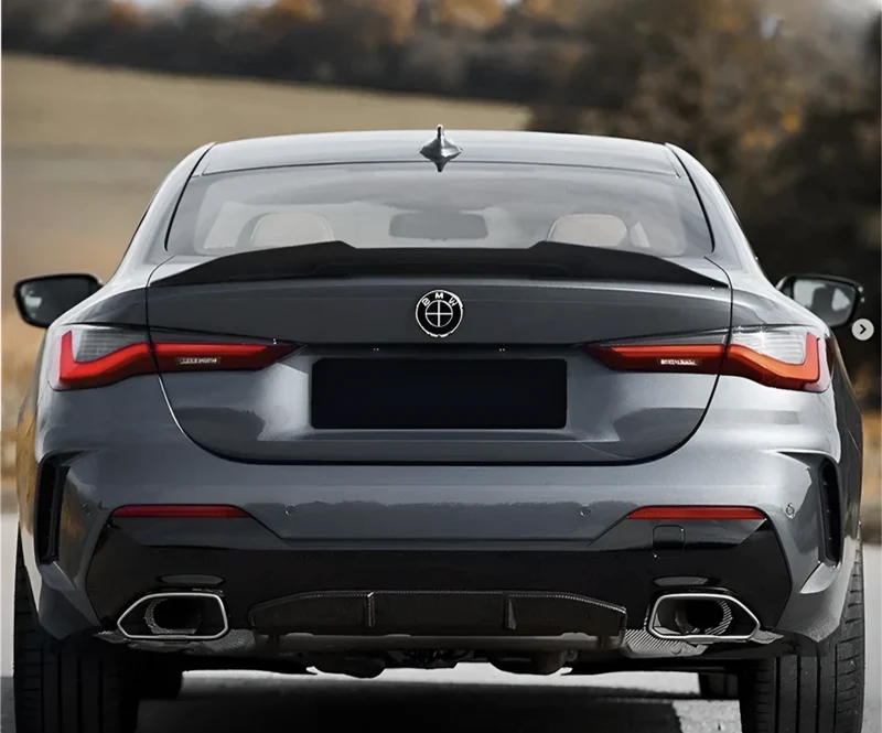 Spoiler aileron M4 Competition BMW Série 4 G22 G23 noir brillant carbone