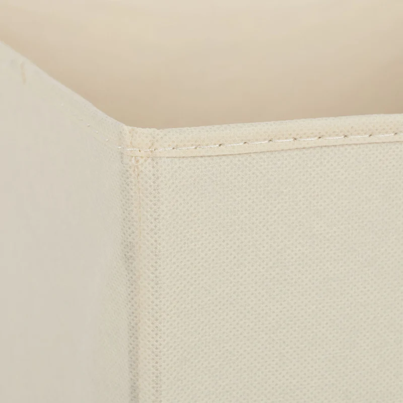 Lot de 4 bacs de rangement pliables pratiques chambre salon 30 x 30 x 30 cm en tissu gris 13_0014538