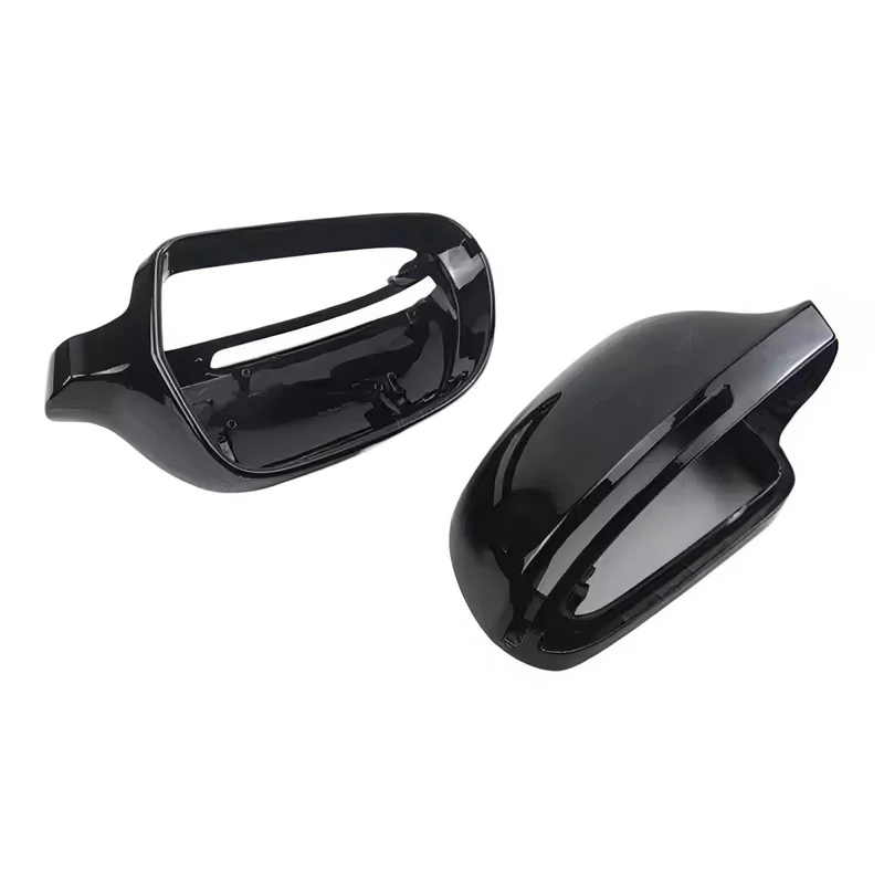 Coques rétroviseurs Audi A4 B8 noir brillant