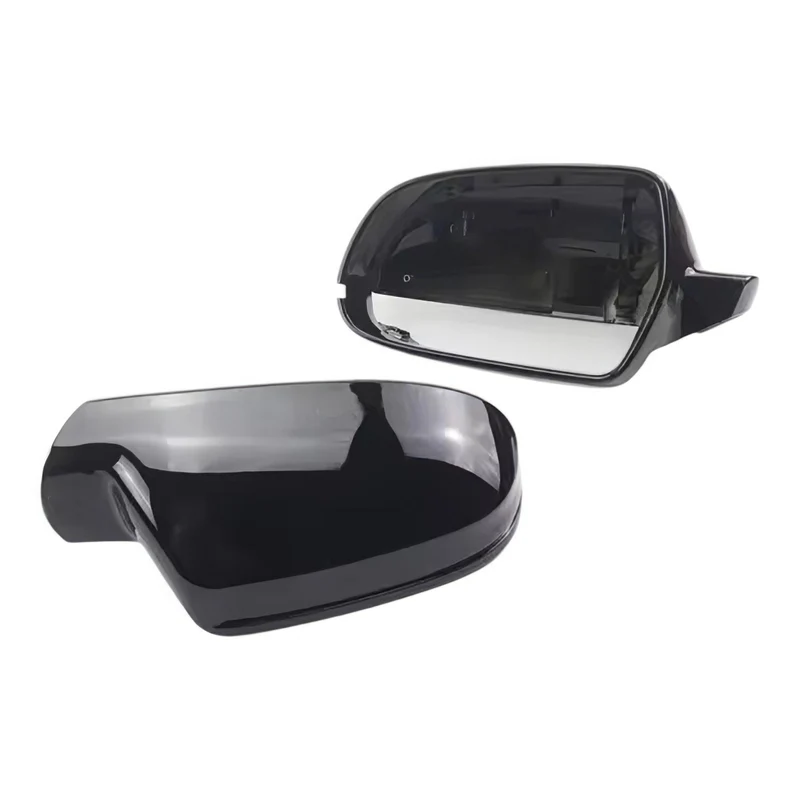 Coques rétroviseurs Audi A4 B8 noir brillant