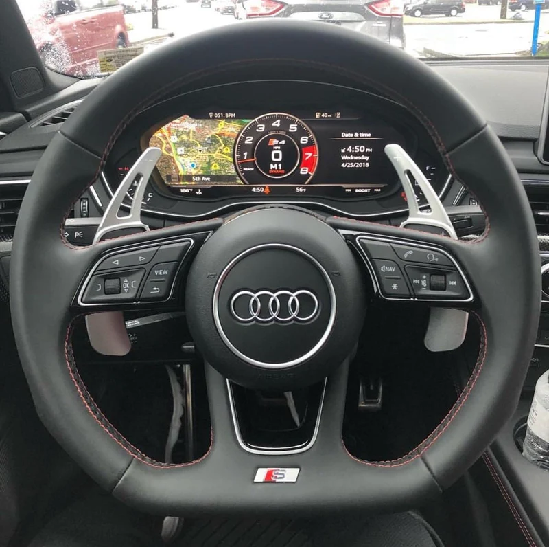 Palettes au volant aluminium Audi Q7 II 2017-2023