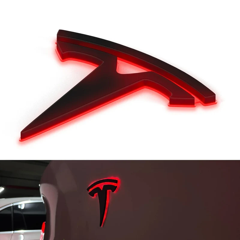 Emblème de calandre Tesla Lumineux