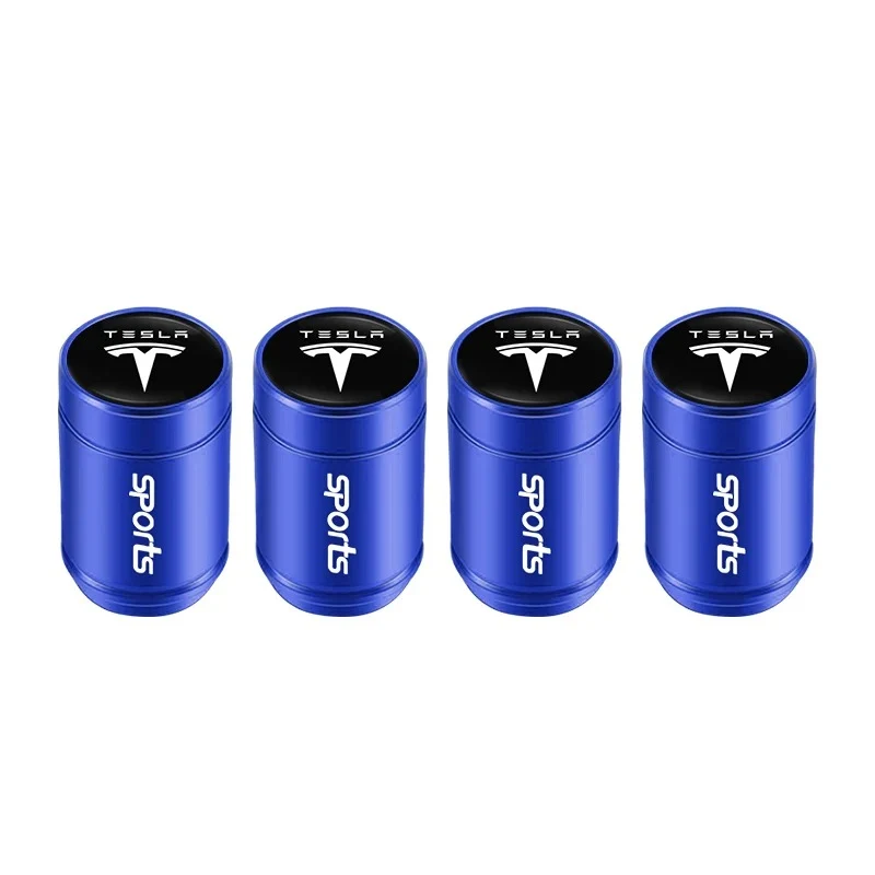 Bouchon Valve Tesla Aluminium Bleu