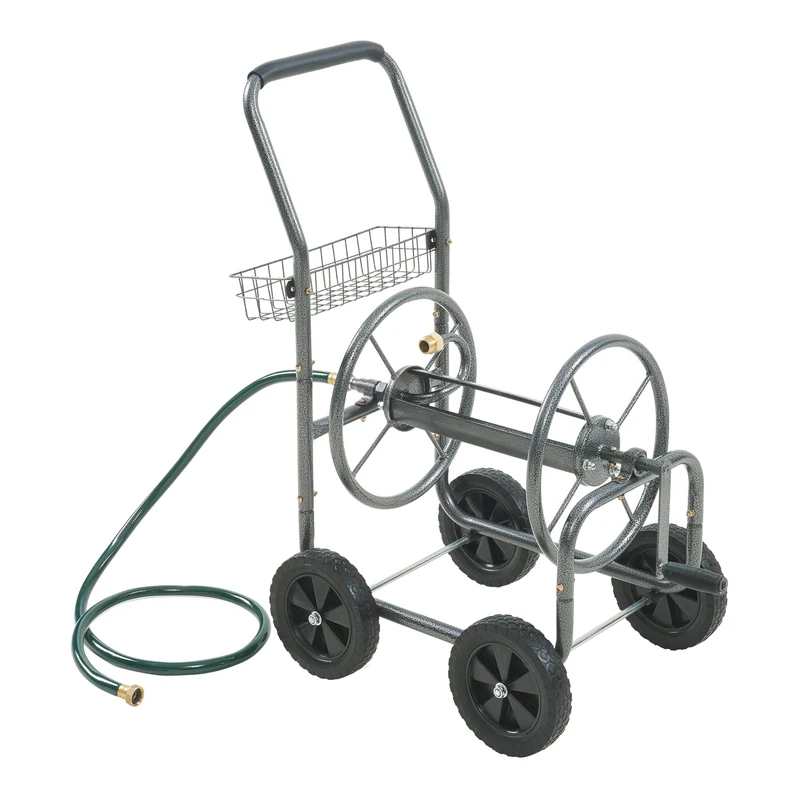 Enrouleur de tuyau 3/4 pouce pour tuyau jusqu'à 65 m gris 03_0009361