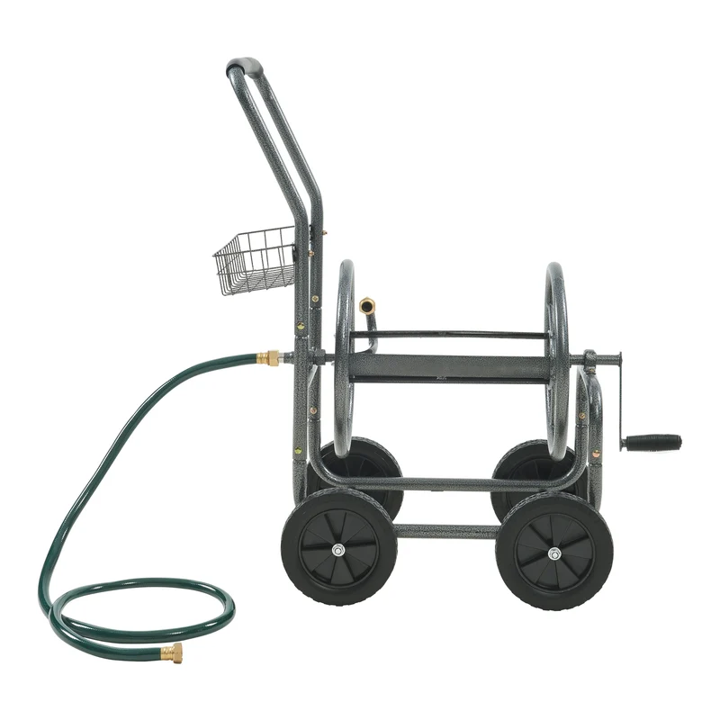 Enrouleur de tuyau 3/4 pouce pour tuyau jusqu'à 65 m gris 03_0009361