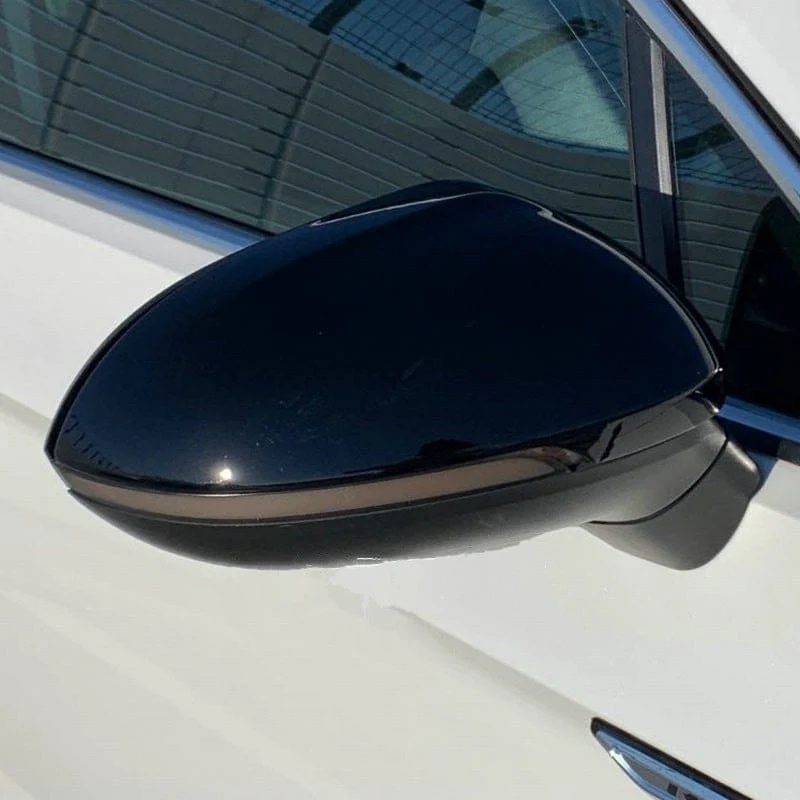 Coques rétroviseurs VW Passat B8 2015-2020 noir brillant