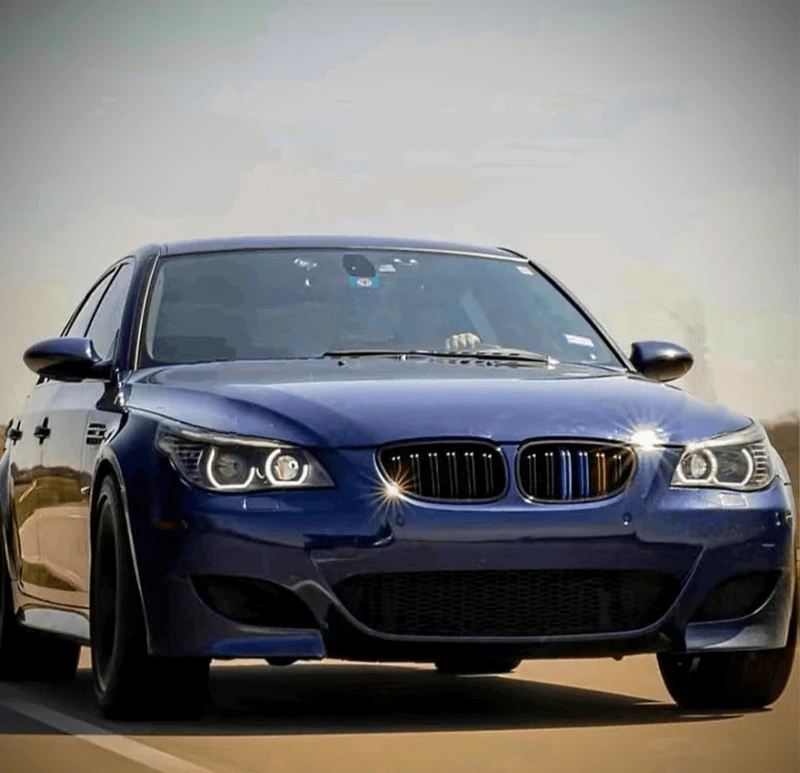 Calandre BMW Série 5 E60 Motorsport noir brillant