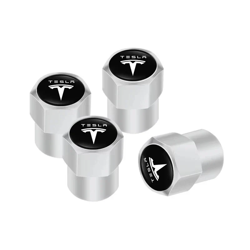 Bouchon Valve Tesla Métal Argent