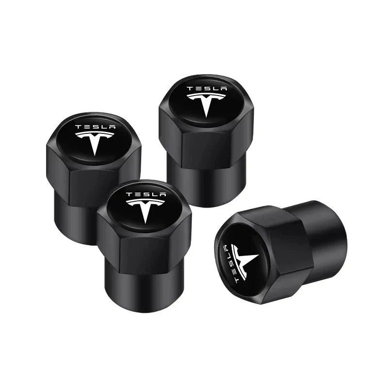 Bouchon Valve Tesla Métal Noir
