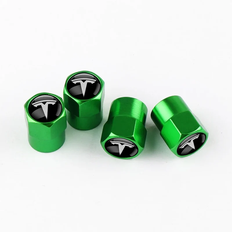 Bouchon Valve Tesla Métal Vert