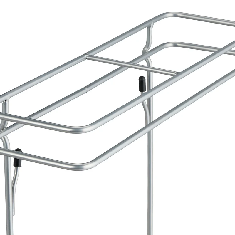 Porte-parapluie métallique design moderne pour entrée bureau 54 x 30,5 x 15 cm en acier noir 13_0014124