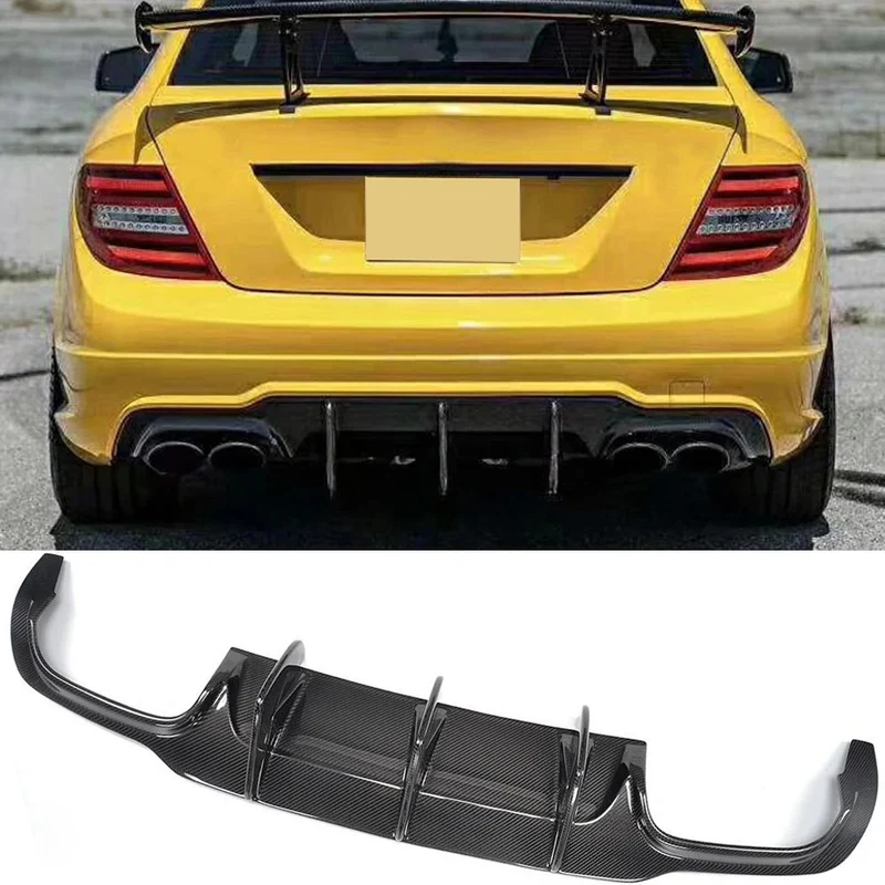 Diffuseur Arrière Mercedes C63 AMG W204 Fibre de carbone 2012 2014