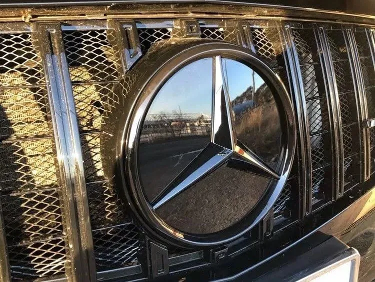 Emblème calandre Mercedes étoile miroir