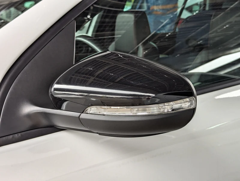 Coques rétroviseurs VW Golf 6 noir brillant
