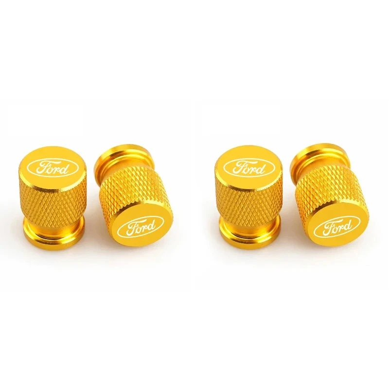 Bouchon Valve Ford Aluminium Jaune
