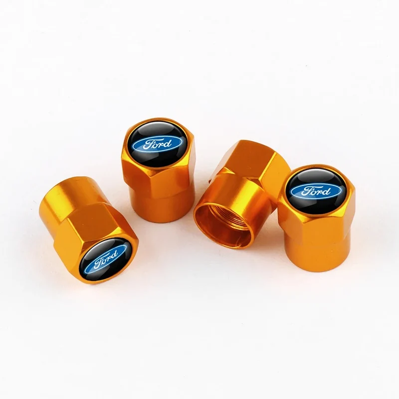Bouchon Valve Ford Métal Orange