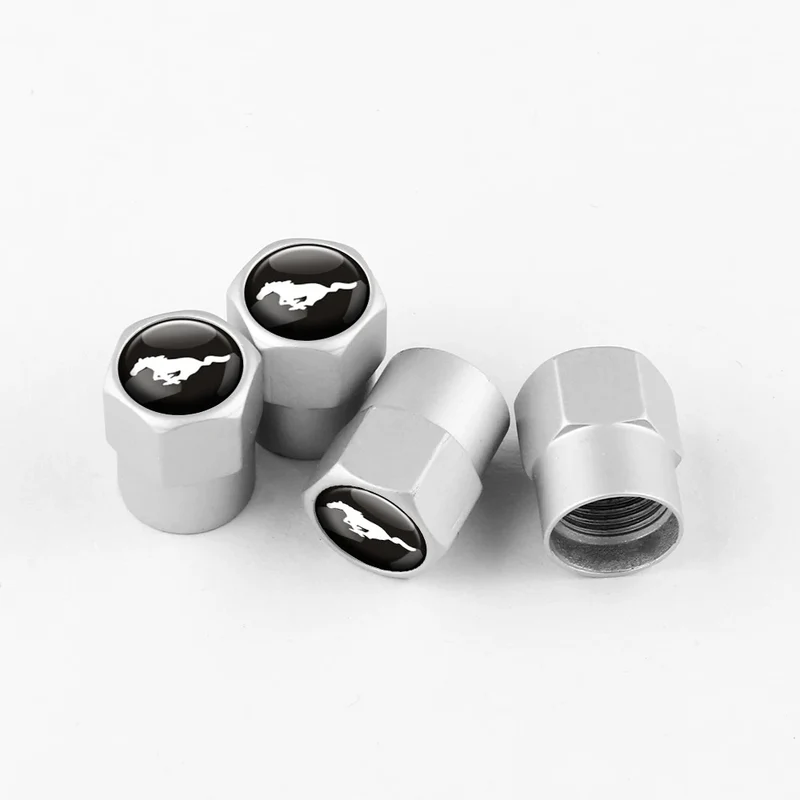 Bouchon Valve Ford Mustang Métal Argent