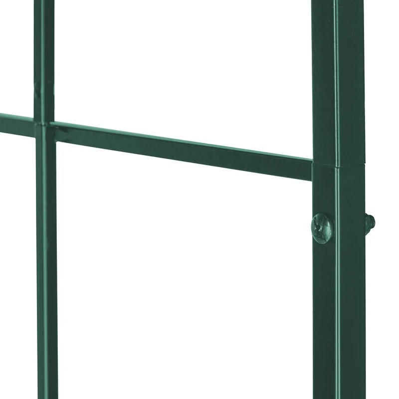 Arche à rosiers en métal décorative jardin 240 x 150 x 30 cm support pour plantes grimpantes en fer noir 13_0014978
