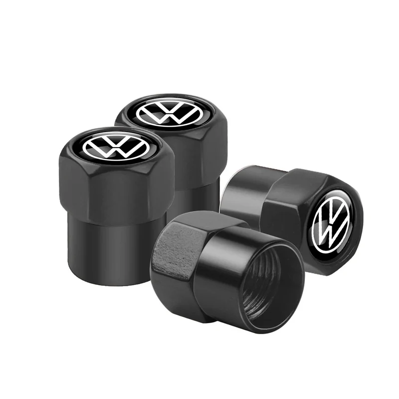 Bouchon Valve Volkswagen métal noir
