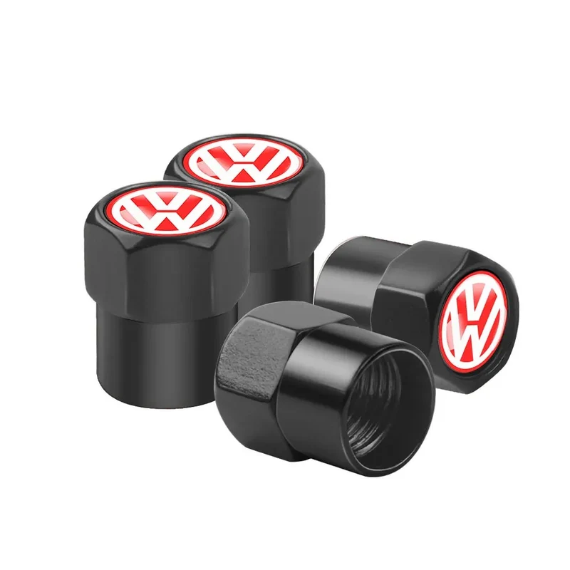 Bouchon Valve Volkswagen métal noir