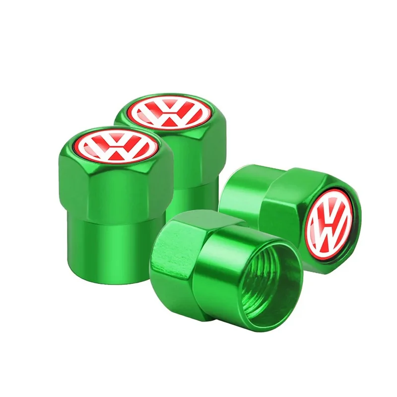 Bouchon Valve Volkswagen métal vert