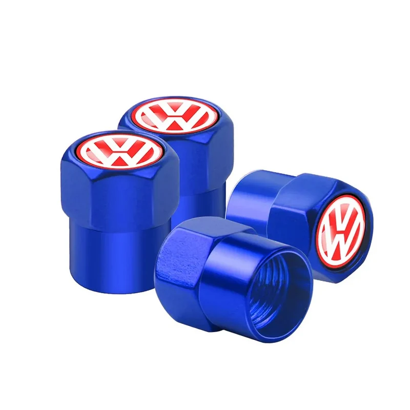 Bouchon Valve Volkswagen métal bleu