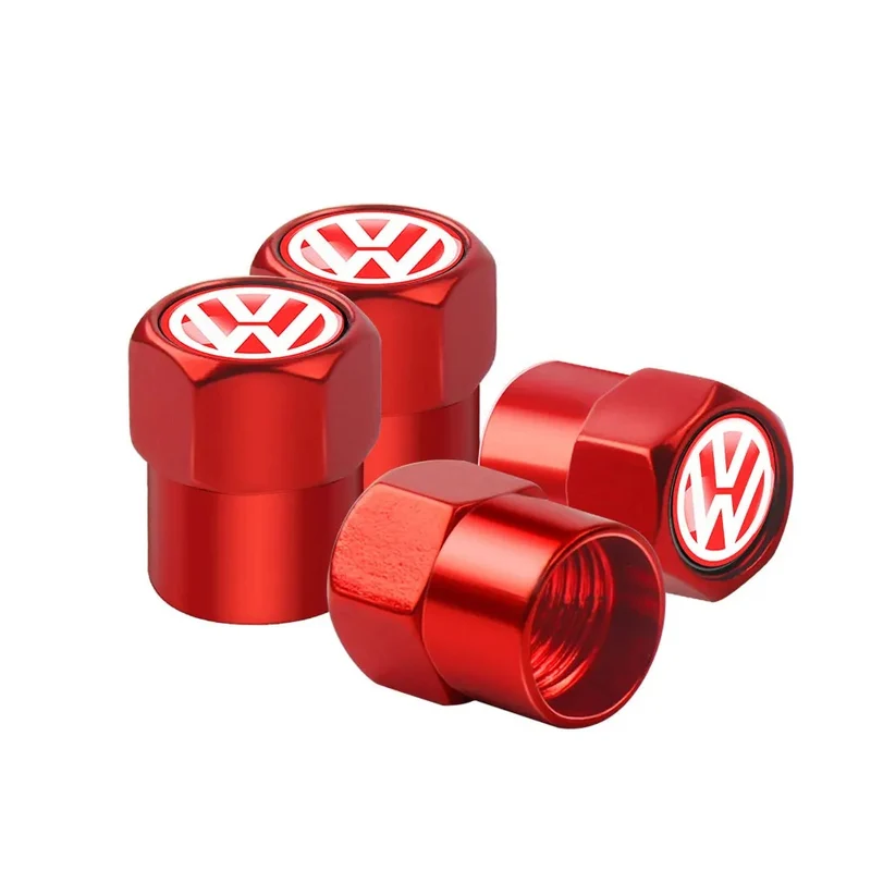 Bouchon Valve Volkswagen métal rouge
