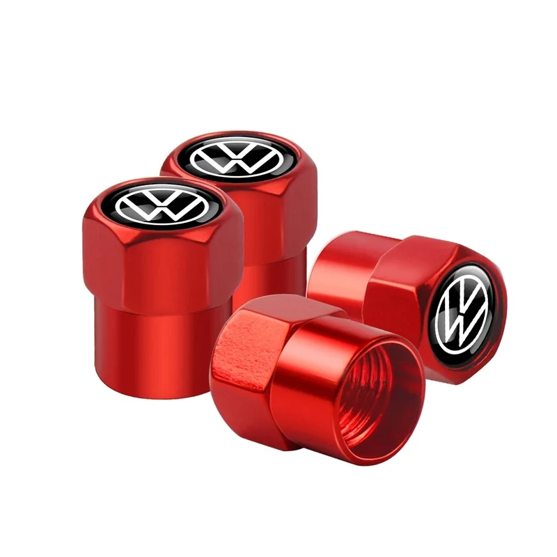 Bouchon Valve Volkswagen métal rouge