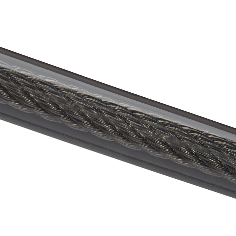 Câble antivol flexible sécuritaire 1 m hauteur 12 mm pour vélos poussettes meubles de jardin en acier noir 13_0014085