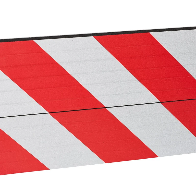 Lot de 2 protections de garage pour voiture installation facile 30 x 10 x 5 cm en caoutchouc rouge et blanc 13_0014627