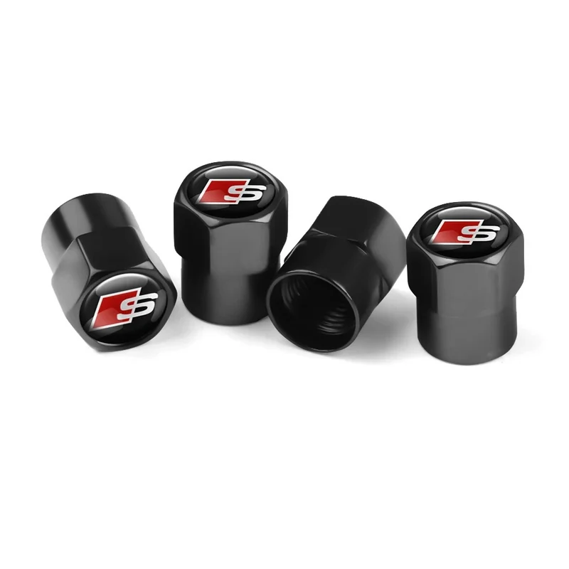 Bouchon Valve Audi S Line noir