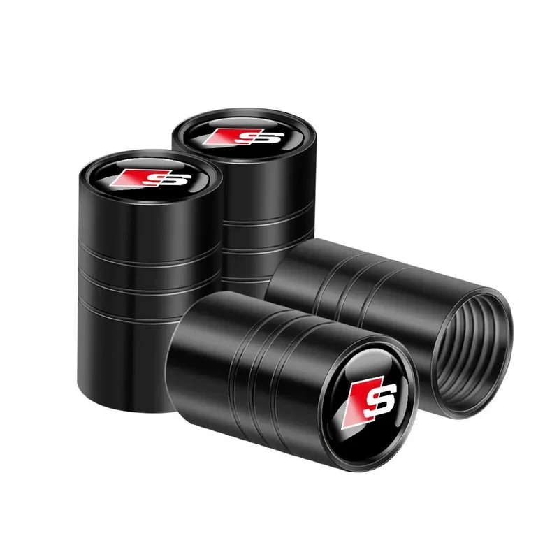 Bouchon Valve Audi S Line noir