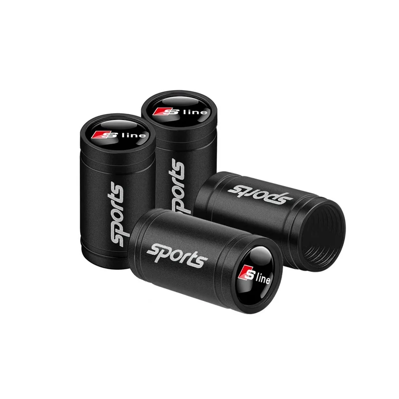 Bouchon Valve Audi S Line noir
